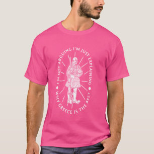 Griechische Evzone Schuhe Athen Kostüm Souvenir Ts T-Shirt