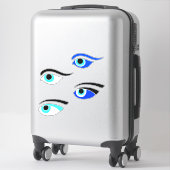 Griechische FischereibootAugen Aufkleber (Koffer)