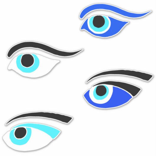 Griechische FischereibootAugen Aufkleber (Vorderseite)