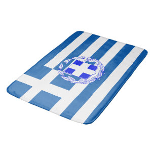 Griechische Flagge Badematte