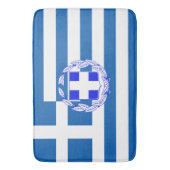 Griechische Flagge Badematte (Vorderseite Vertikal)