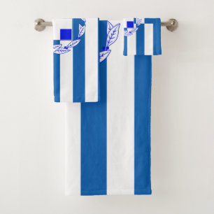 Griechische Flagge Badhandtuch Set
