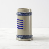 Griechische Flagge Bierglas (Mittel)