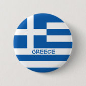 Griechische Flagge Button (Vorderseite)