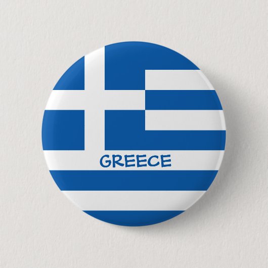 Griechische Flagge Button (Vorderseite)
