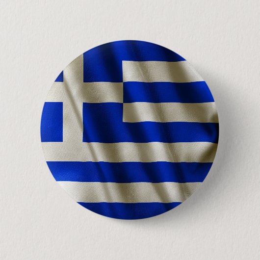 griechische Flagge Button (Vorderseite)