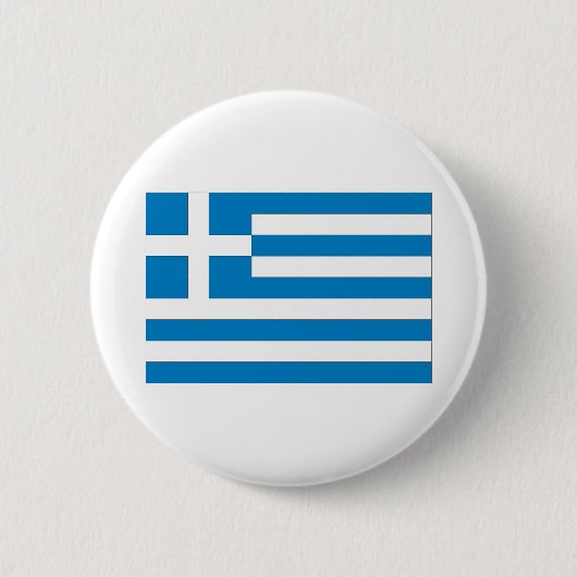 Griechische Flagge Button (Vorderseite)