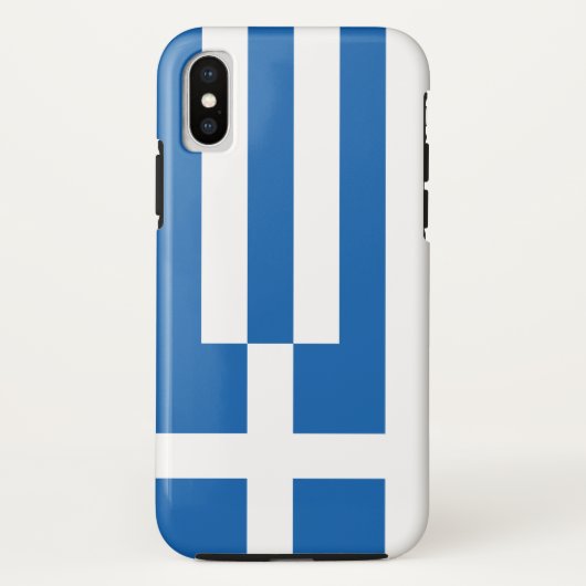 Griechische Flagge Case-Mate iPhone Hülle (Rückseite)