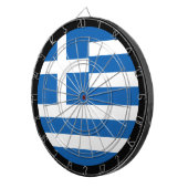 Griechische Flagge Dartboard & Greece / Spielbrett Dartscheibe (Vorderseite rechts)
