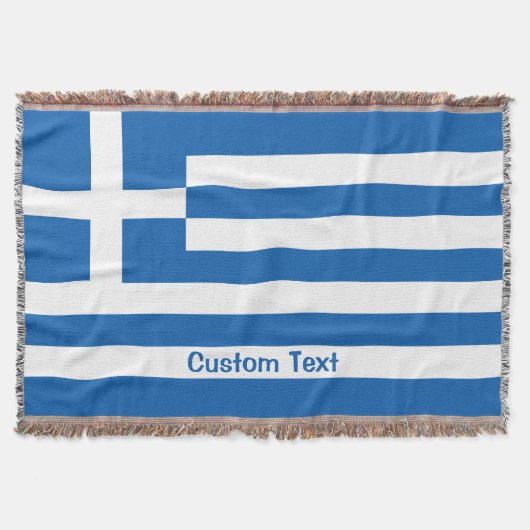 Griechische Flagge Decke (Vorderseite)