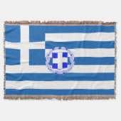Griechische Flagge Decke (Vorderseite)