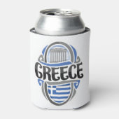 Griechische Flagge Dosenkühler (Kanne Vorderseite)
