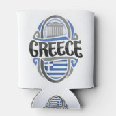 Griechische Flagge Dosenkühler (Rückseite)