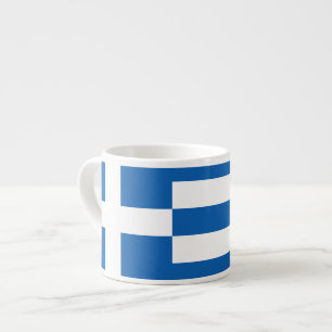 Griechische Flagge Espresso Cup ΦλseixiX8000έ a Espressotasse