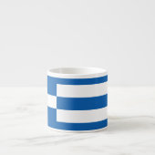 Griechische Flagge Espresso Cup ΦλseixiX8000έ afH Espressotasse (Vorderseite)