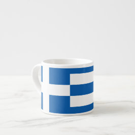 Griechische Flagge Espresso Cup ΦλseixiX8000έ afH Espressotasse