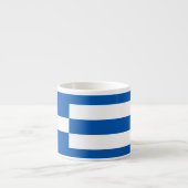 Griechische Flagge Espressotasse (Vorderseite)