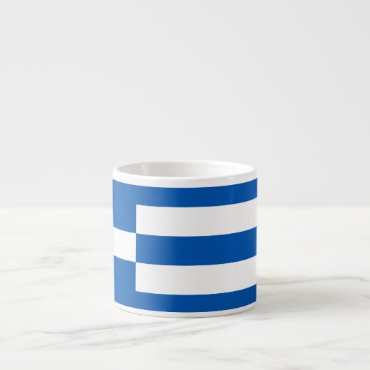Griechische Flagge Espressotasse (Vorderseite)