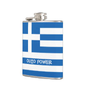 Griechische Flagge Flachmann (Links)