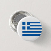Griechische Flagge, Flagge Griechenlands Button (Vorne & Hinten)