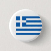 Griechische Flagge, Flagge Griechenlands Button (Vorderseite)