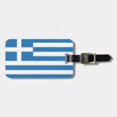 Griechische Flagge, Flagge Griechenlands Gepäckanhänger (Vorderseite horizontal)