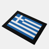 griechische Flagge für Zuhause oder Unternehmen Fußmatte (Schrägansicht)