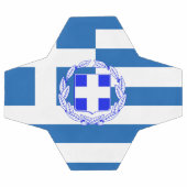 griechische Flagge Fußball (Flach)