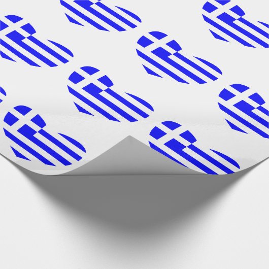 Griechische Flagge Geschenkpapier (Ecke)