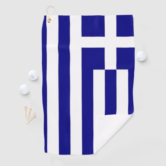 Griechische Flagge Golf Handtuch (Insitu)