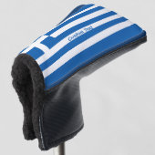 Griechische Flagge Golf Headcover (3/4 Vorderseite)