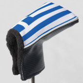 Griechische Flagge Golf Headcover (3/4 Vorderseite)