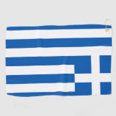 griechische Flagge Golfhandtuch (Horizontal)