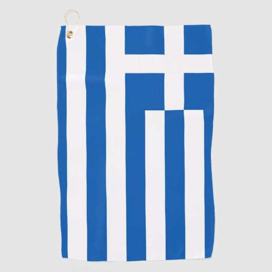 griechische Flagge Golfhandtuch (Vorderseite)