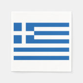 Griechische Flagge Griechenland Blaues Weißbuch Ne Serviette (Vorderseite)