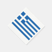 Griechische Flagge Griechenland Blaues Weißbuch Ne Serviette (Ecke)