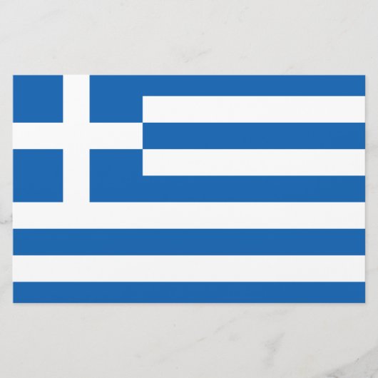 Griechische Flagge (Griechenland) Briefpapier (Vorderseite)
