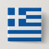 Griechische Flagge (Griechenland) Button (Vorderseite)