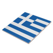 Griechische Flagge (Griechenland) Fliese (Seite)