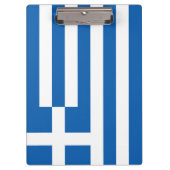 Griechische Flagge (Griechenland) Klemmbrett (Vorderseite)