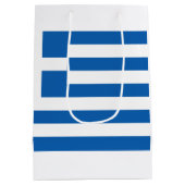 Griechische Flagge (Griechenland) Mittlere Geschenktüte (Rückseite)