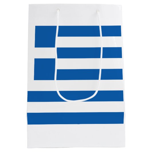 Griechische Flagge (Griechenland) Mittlere Geschenktüte (Rückseite)