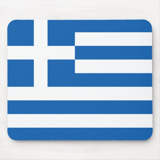 Griechische Flagge (Griechenland) Mousepad (Vorne)