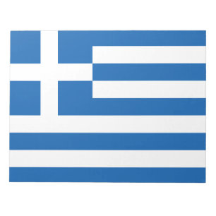Griechische Flagge (Griechenland) Notizblock