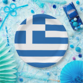 Griechische Flagge (Griechenland) Pappteller (Party)