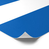 Griechische Flagge (Griechenland) Poster (Ecke)