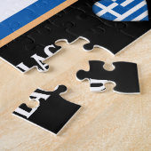 Griechische Flagge / Griechenland Puzzle (Seite)