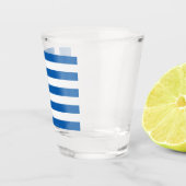 Griechische Flagge (Griechenland) Schnapsglas (Rechts)