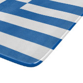 Griechische Flagge (Griechenland) Schneidebrett (Ecke)