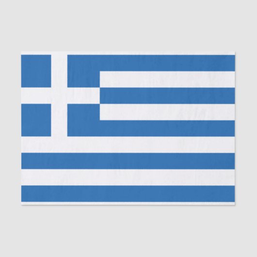 Griechische Flagge (Griechenland) Seidenpapier (Vorderseite)
